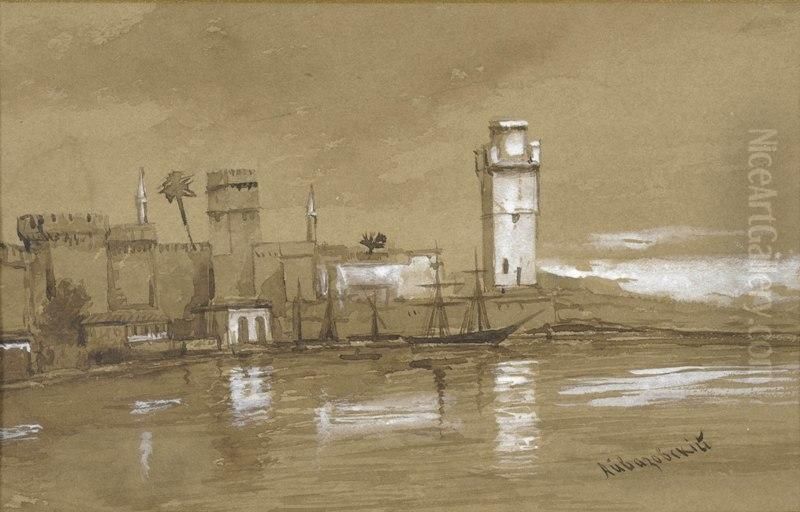 Sadam Oil Painting by Ivan Konstantinovich Aivazovsky