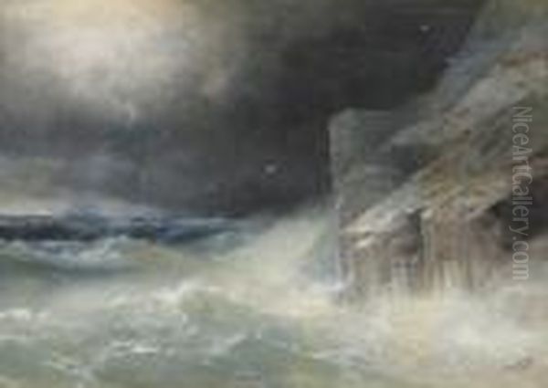 Unwetter Am Schwarzen Meer Oil Painting by Ivan Konstantinovich Aivazovsky