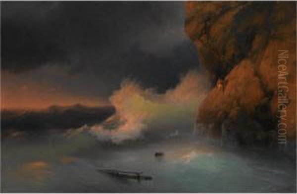 The Survivor Oil Painting by Ivan Konstantinovich Aivazovsky
