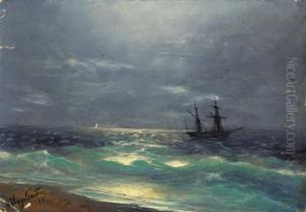 Seascape Oil Painting by Ivan Konstantinovich Aivazovsky