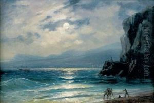 Pecheurs Au Crepuscule Oil Painting by Ivan Konstantinovich Aivazovsky