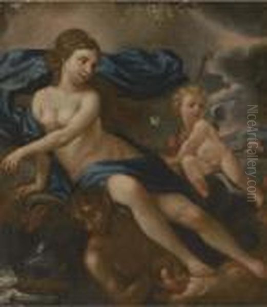 The Triumph Of Galatea Oil Painting by Francesco Albani
