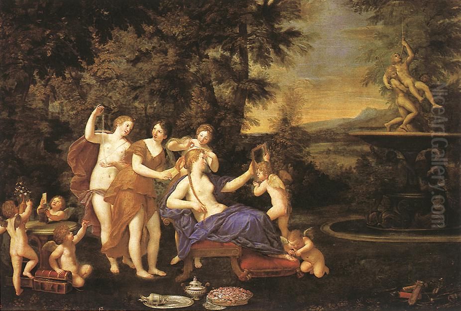 The Toilet Of Venus Oil Painting by Francesco Albani