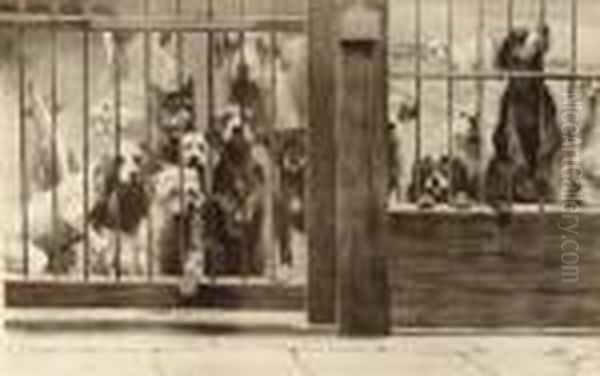 The Dogs Home Oil Painting by Cecil Charles Aldin