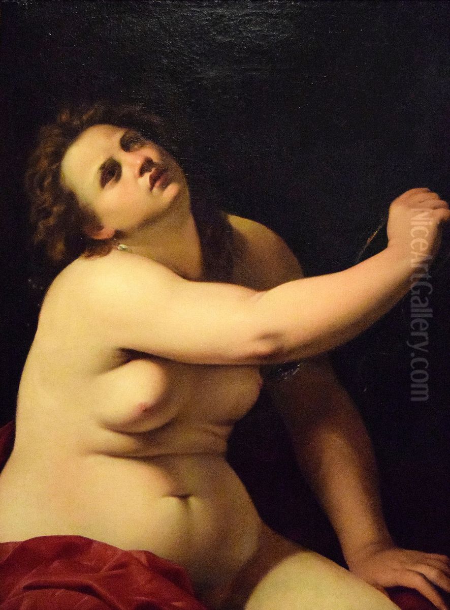 Cleopatra Oil Painting by Artemisia Gentileschi