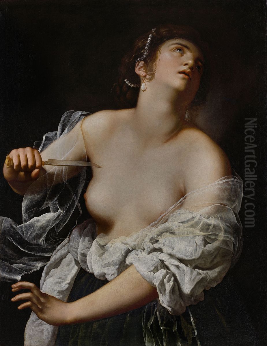 Lucretia Oil Painting by Artemisia Gentileschi