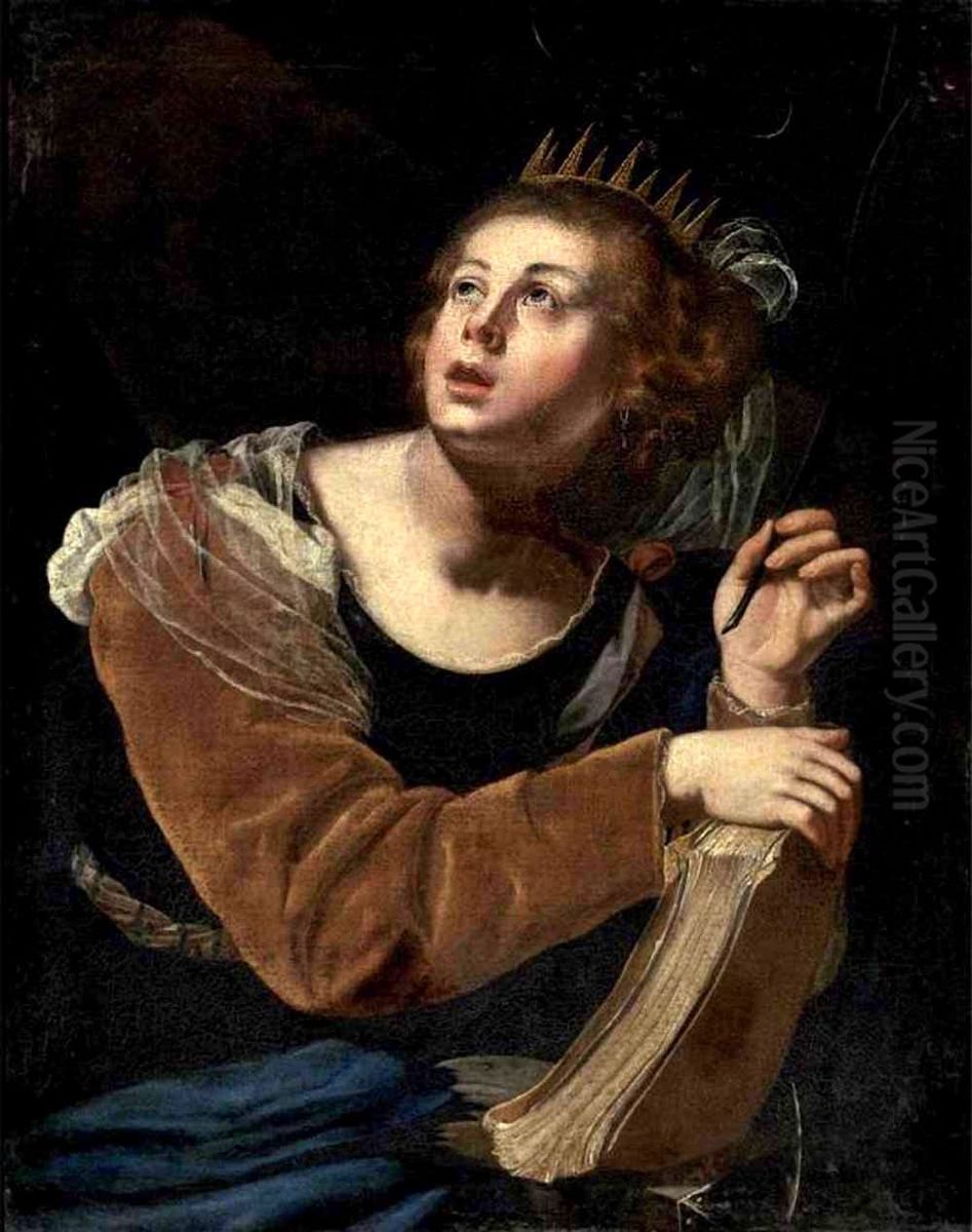 St Catherine of Alexandria Oil Painting by Artemisia Gentileschi
