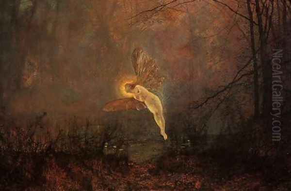 Midsummer Night Oil Painting by John Atkinson Grimshaw