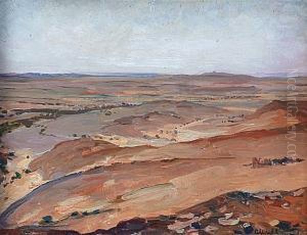 Vue Du Desert Tunisien Oil Painting by Fernand Allard L'Olivier