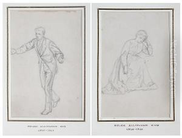 Study Of A Seated Woman Oil Painting by Helen Mary Elizabeth Allingham