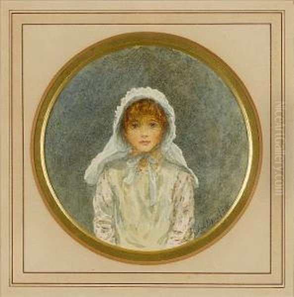 Kitty Oil Painting by Helen Mary Elizabeth Allingham