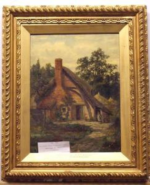 Hus Pa Landsbyggden. Oil Painting by Helen Mary Elizabeth Allingham