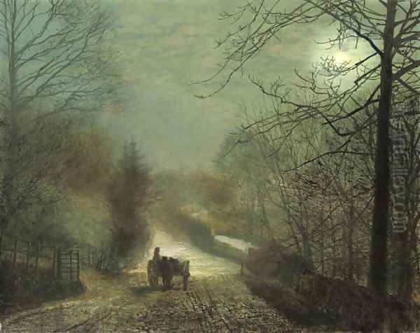 Forge Valley, near Scarborough 2 Oil Painting by John Atkinson Grimshaw