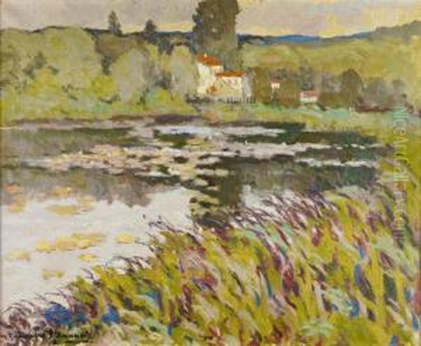 Bord Du Canal Oil Painting by Alexander Altmann