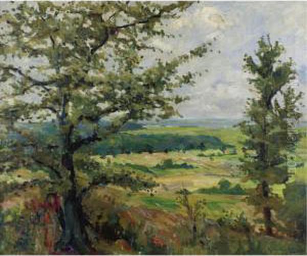 Summer Landscape Oil Painting by Alexander Altmann