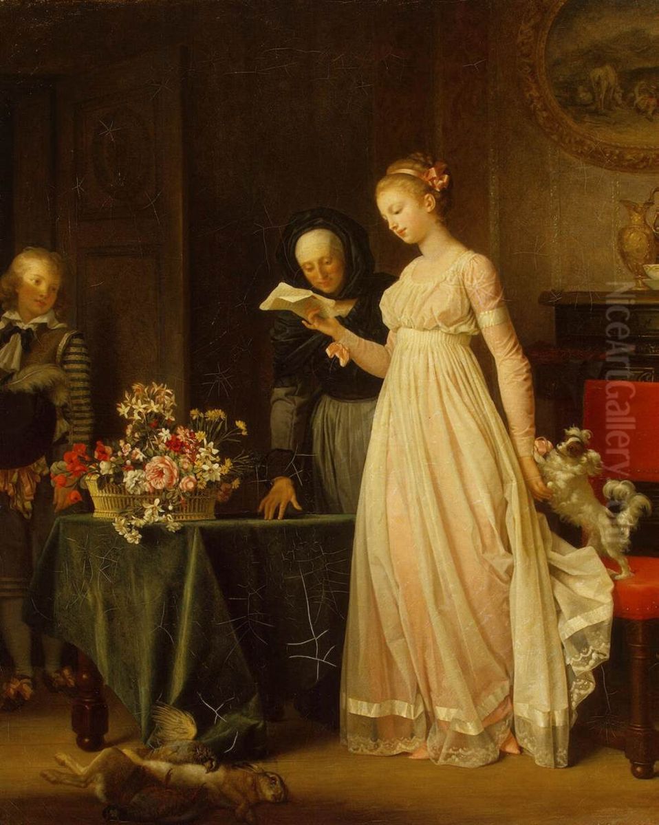 Gift Oil Painting by Marguerite Gerard