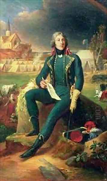 Portrait of General Louis Lazare Hoche 1768-97 Oil Painting by Baron Francois Gerard