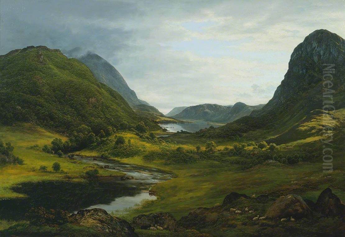 Thirlmere Oil Painting by John Glover