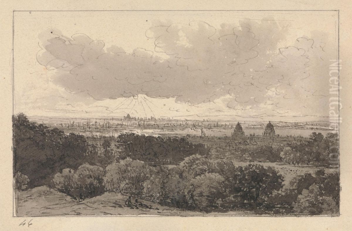 Greenwich Oil Painting by John Glover