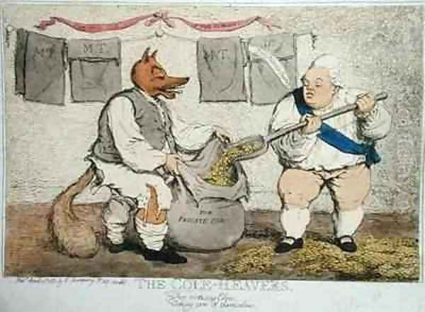 The Cole Heavers Oil Painting by James Gillray