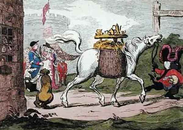 The Legacy Oil Painting by James Gillray