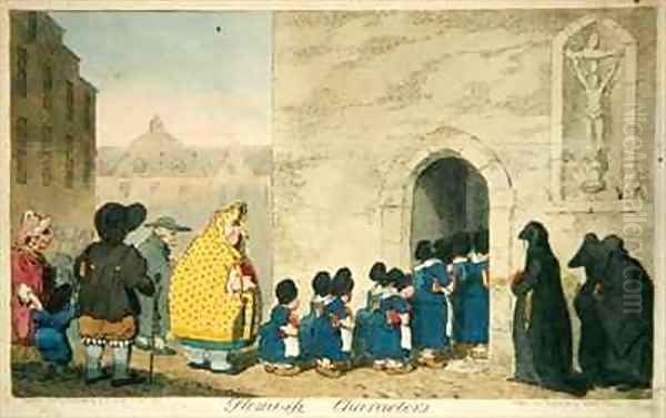 Flemish Characters Oil Painting by James Gillray