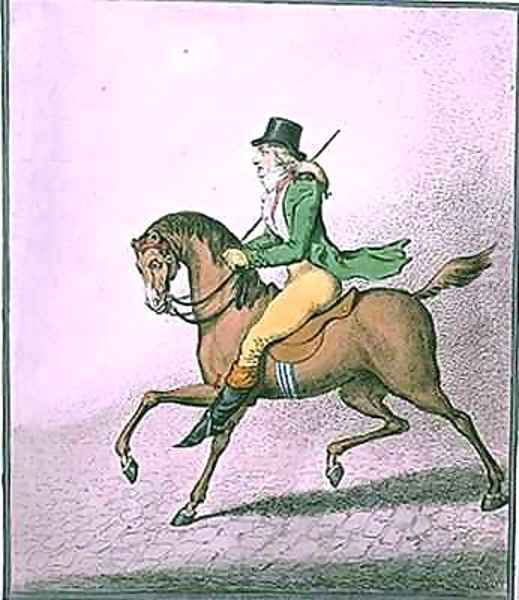 How to Ride with Elegance thro the Streets Oil Painting by James Gillray
