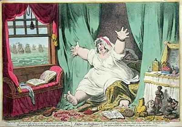 Dido in Despair Oil Painting by James Gillray