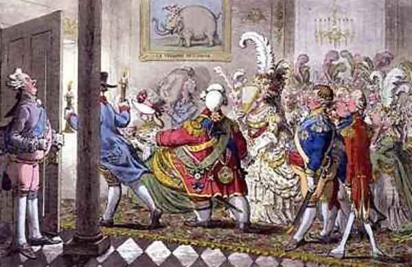 The Bridal Night Oil Painting by James Gillray