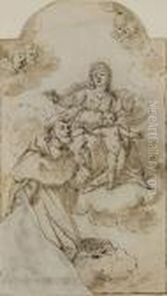 Madonna Del Rosario Oil Painting by Jacopo (Giacomo) Amigoni