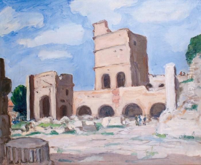 Les Arenes Romaines Oil Painting by Albert Andre