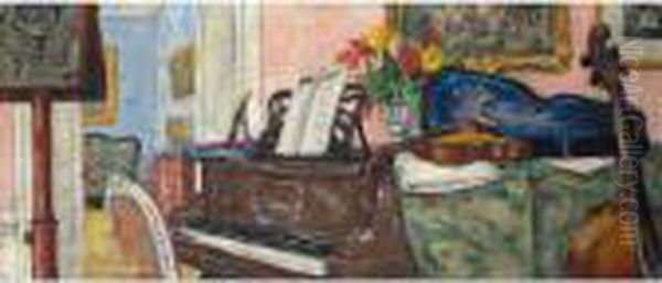 La Musique Oil Painting by Albert Andre