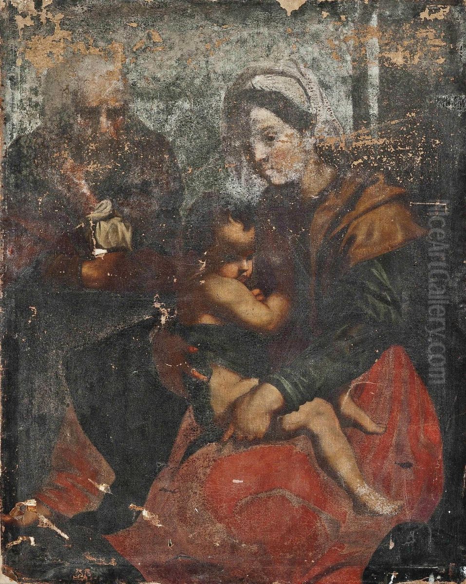 The Barberini Holy Family Oil Painting by Andrea Del Sarto