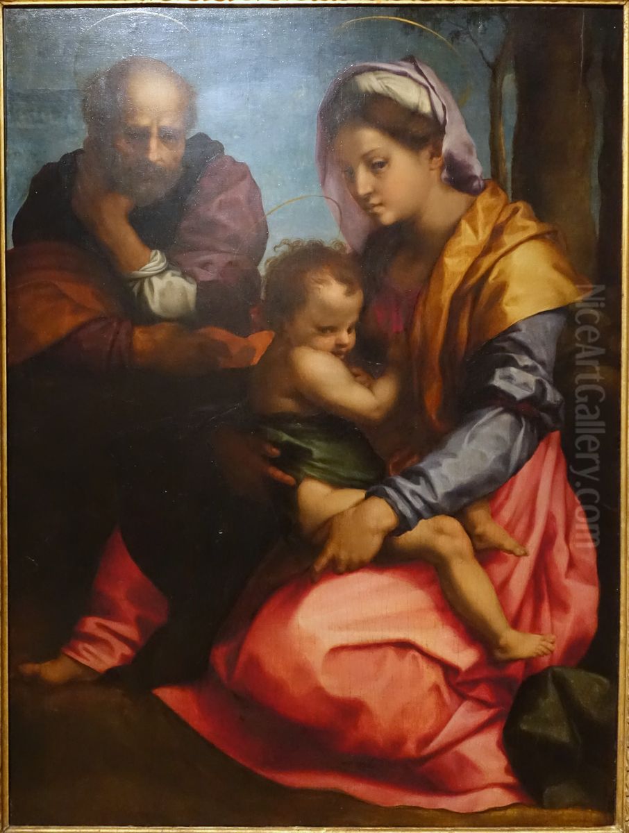 The Holy Family Oil Painting by Andrea Del Sarto