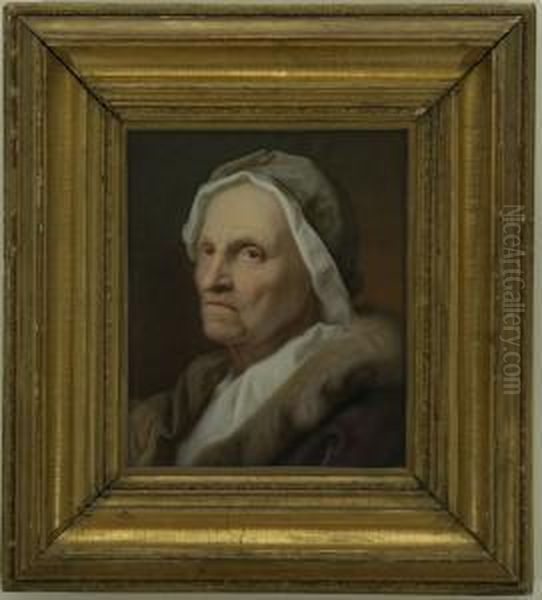 Head Of An Old Lady Oil Painting by Andrea Del Sarto