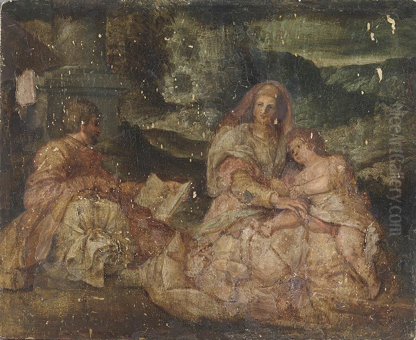 Madonna Del Sacco Oil Painting by Andrea Del Sarto