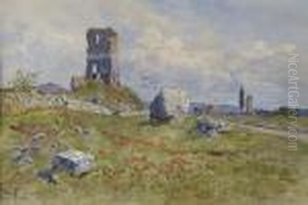 Paesaggio Con Rovine Oil Painting by Filippo Anivitti