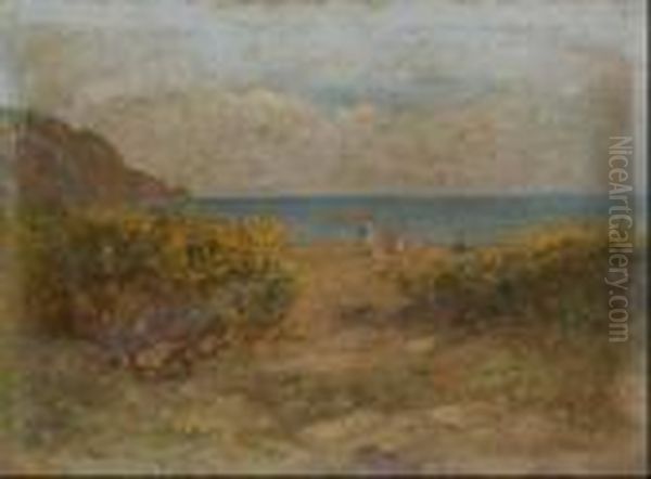 Marina Oil Painting by Filippo Anivitti