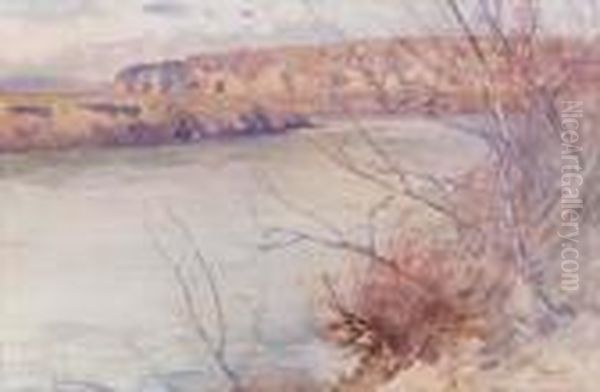 Corso D'acqua Oil Painting by Filippo Anivitti