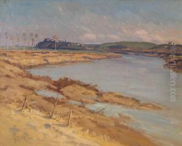 Costa Laziale Oil Painting by Filippo Anivitti