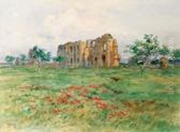 La Villa Dei Quintili Oil Painting by Filippo Anivitti