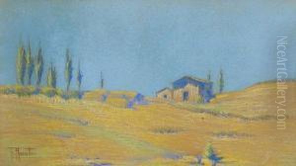 Campagna Romana Oil Painting by Filippo Anivitti