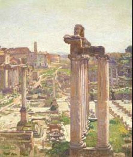 Foro Romano Oil Painting by Filippo Anivitti