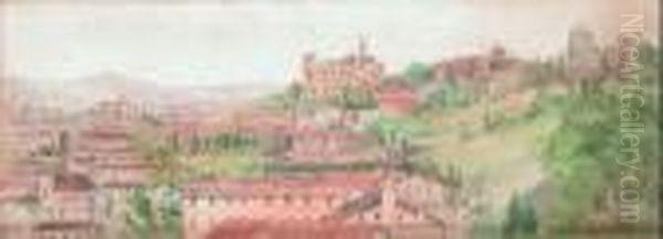 Veduta Di Citta Oil Painting by Filippo Anivitti