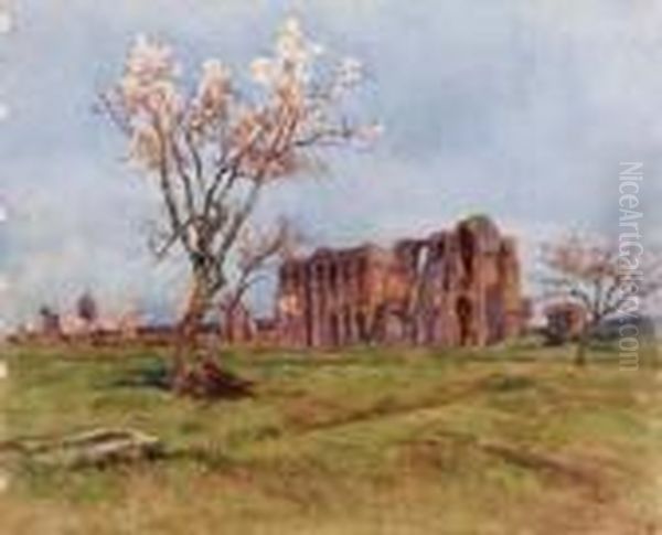 Campagna Romana Oil Painting by Filippo Anivitti
