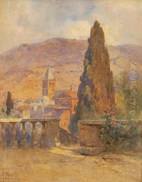 Vista De Pueblo Oil Painting by Filippo Anivitti