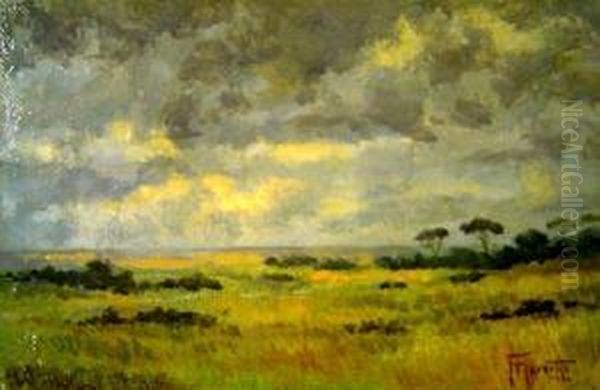 Campagna Romana Oil Painting by Filippo Anivitti