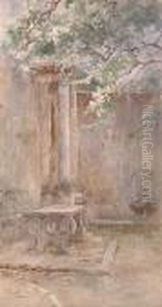 Thought To Be The Villa Borghese Oil Painting by Filippo Anivitti