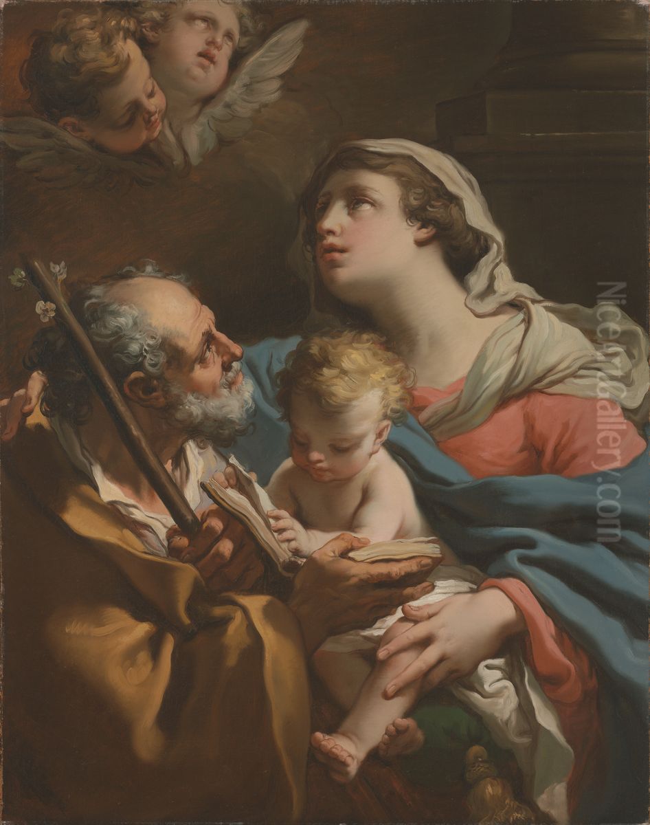 The Holy Family Oil Painting by Gaetano Gandolfi
