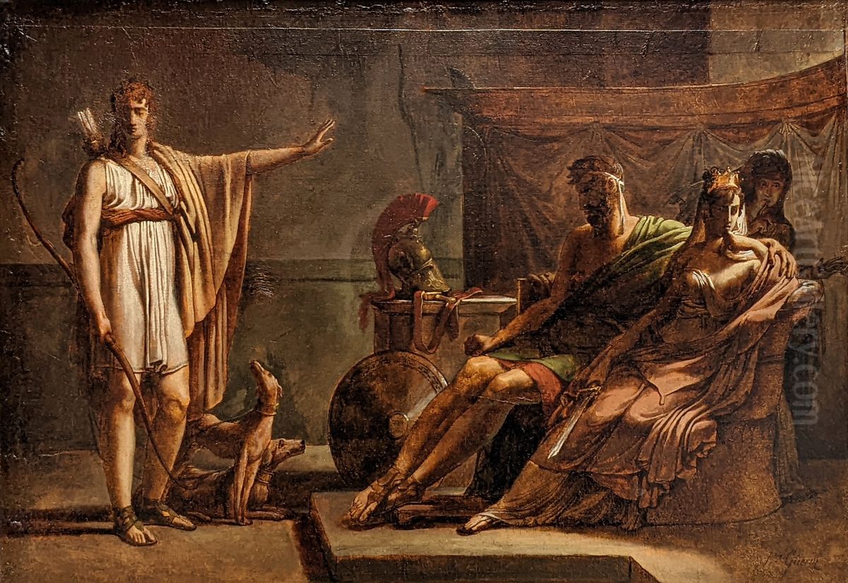 Phaedra and Hippolytus Oil Painting by Pierre-Narcisse Guerin